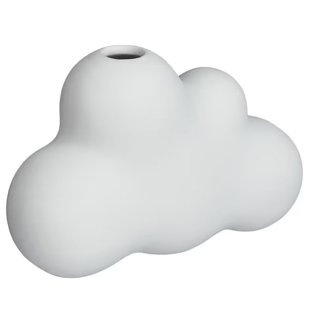 CLOUDY VÁZA 16 CM - BIELA