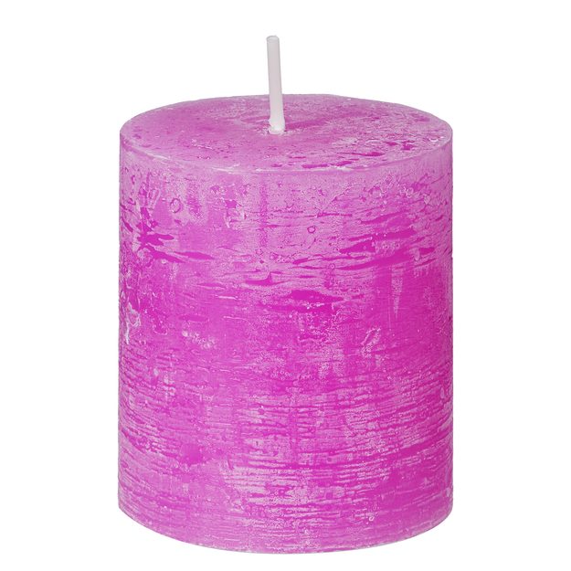 RUSTIC SVIEČKA 8 CM - FUCHSIOVÁ