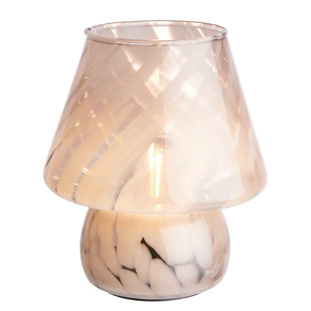 MISS MARBLE LED LAMPA 17 CM - BIELA