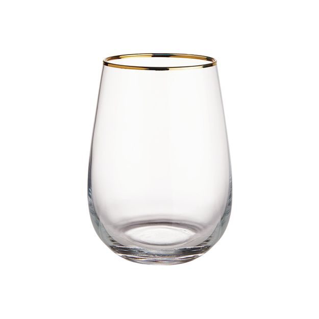 TOUCH OF GOLD POHÁR SO ZLATÝM OKRAJOM 590 ML