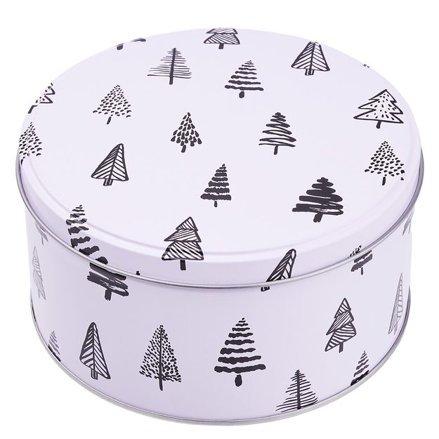 COOKIE JAR DÓZA OKRÚHLA JEDLIČKY 13,5 CM