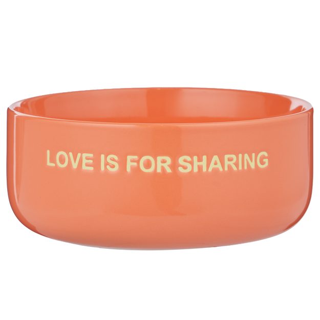 GOOD VIBES MISKA "LOVE IS FOR SHARING"  720 ML - ORANŽOVÁ