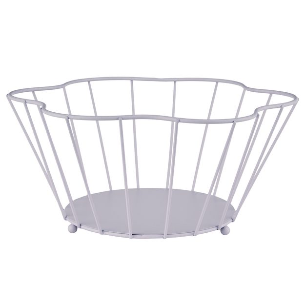 BLOOMING KOVOVÝ KOŠÍK 30 CM - SV. FIALOVÁ