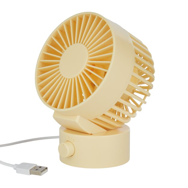 AIR WAVE MINI VENTILÁTOR S USB PRIPOJENÍM - ŽLTÁ