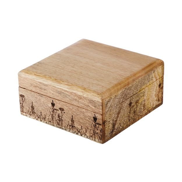 FLOWER BOX ŠTVORCOVÁ TRUHLA 14 X 14 CM