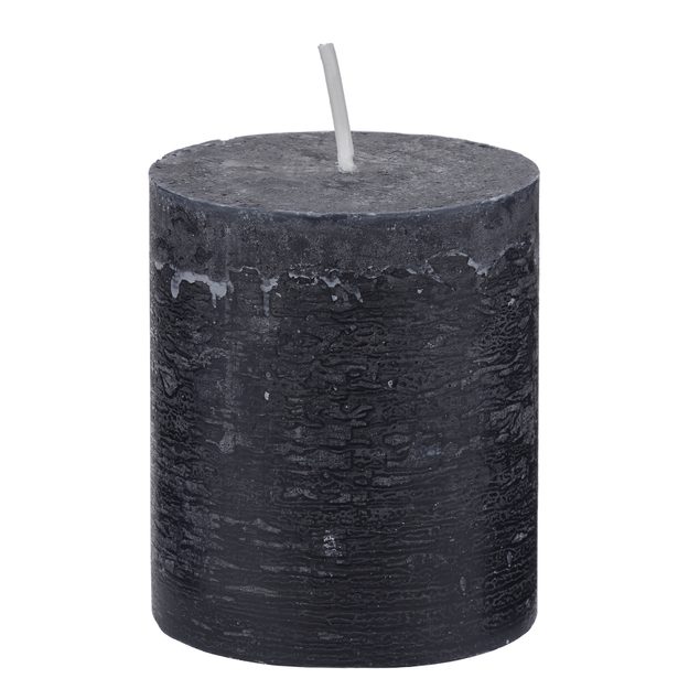 RUSTIC SVIEČKA 8 CM - ČIERNA