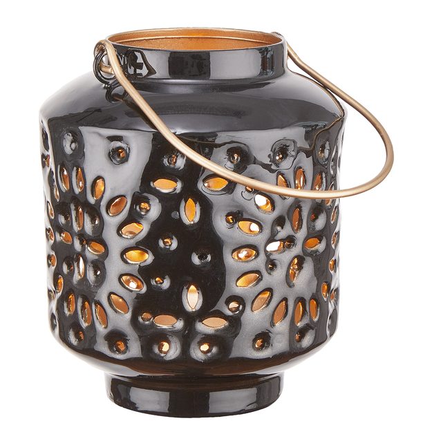 BLUE MAROCCO LUCERNA 10 CM - ČIERNA