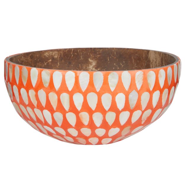 COCONUT DEKORAČNÁ MISKA MOZAIKA 14 CM - ORANŽOVÁ