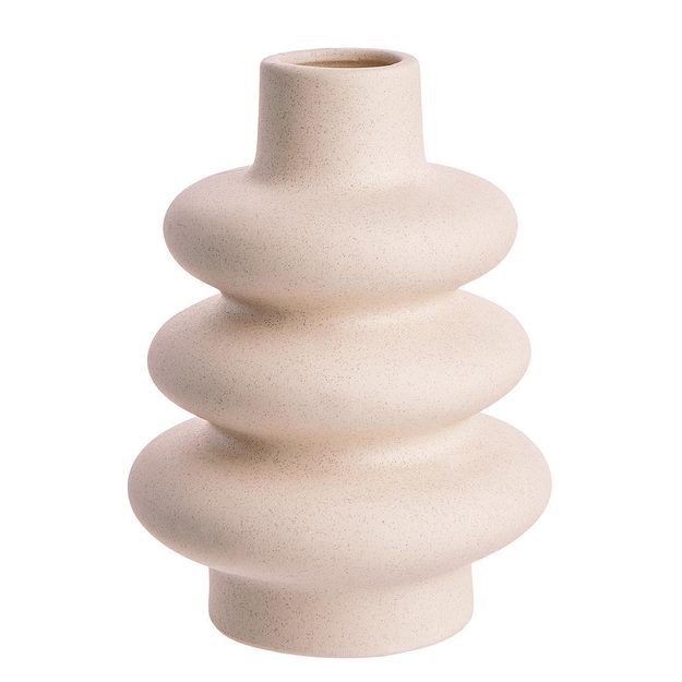 CURVES VÁZA 14 CM - KRÉMOVÁ