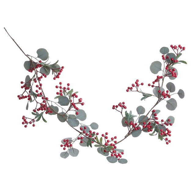 FLORISTA GIRLANDA BOBULE A EUKALYPTUS 140 CM