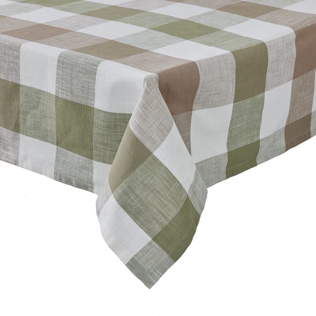 MOUNTAIN LODGE OBRUS ​​160 X 250 CM - ZELENÁ/HNEDÁ