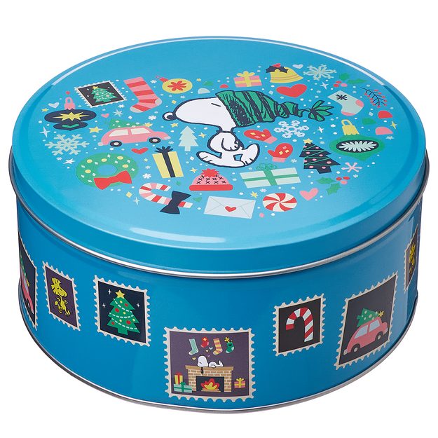 PEANUTS DÓZA OKRÚHLA SNOOPYHO VIANOCE 16,7 CM