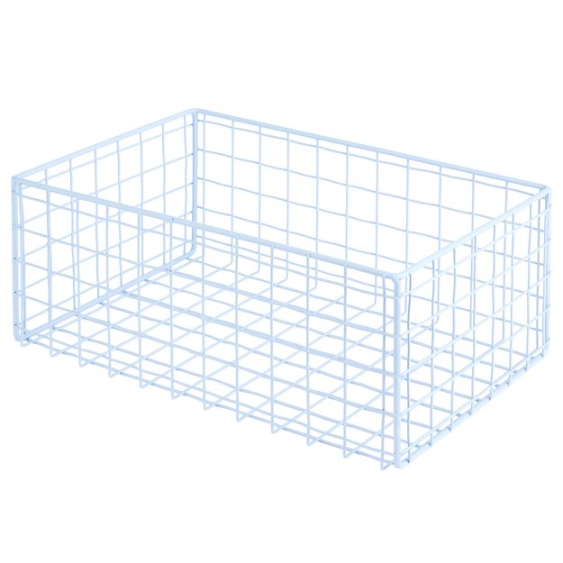 DEPOSIT ÚLOŽNÝ KOVOVÝ KÔŠ 30 X 20 CM - SV. MODRÁ