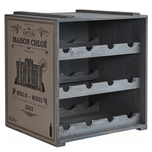 VINOTHEK REGÁL NA VÍNO - ŠEDÁ