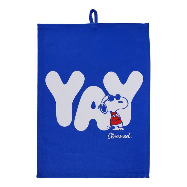 PEANUTS UTIERKA "YAY" - MODRÁ/BIELA