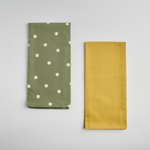 HOME & YOU SADA KUCHYNSKÝCH UTIEROK SEDMOKRÁSKY 2 KS - TM.ZELENÁ/ŽLTÁ