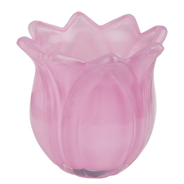 TULIP SVIETNIK NA ČAJOVÚ SVIEČKU - RUŽOVÁ