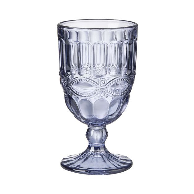 MONIQUE POHÁR SO STOPKOU 220 ML - TM. MODRÁ