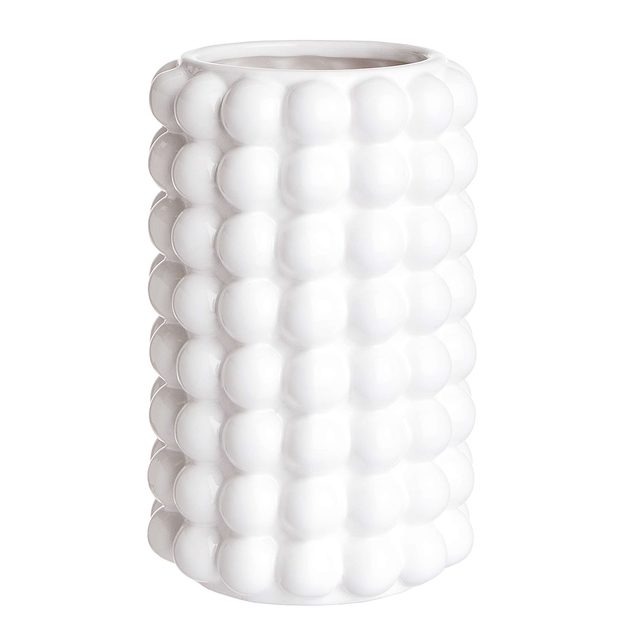 BUBBLE VÁZA 21 CM - BIELA