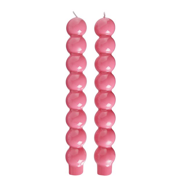 BUBBLES SADA SVIEČOK 2 KS 24 CM - RUŽOVÁ