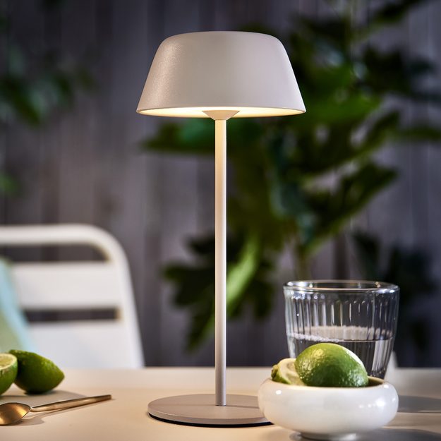 LIGHT UP LED STOLNÁ LAMPA 27 CM - BÉŽOVÁ