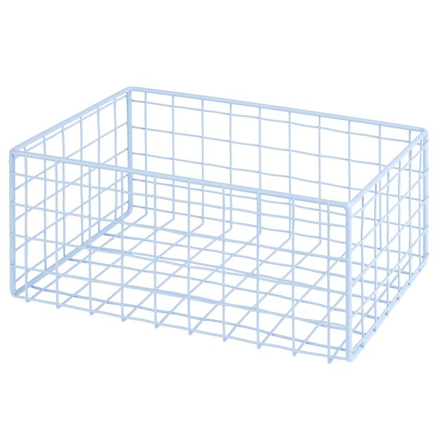 DEPOSIT ÚLOŽNÝ KOVOVÝ KÔŠ 26 X 17 CM - SV. MODRÁ