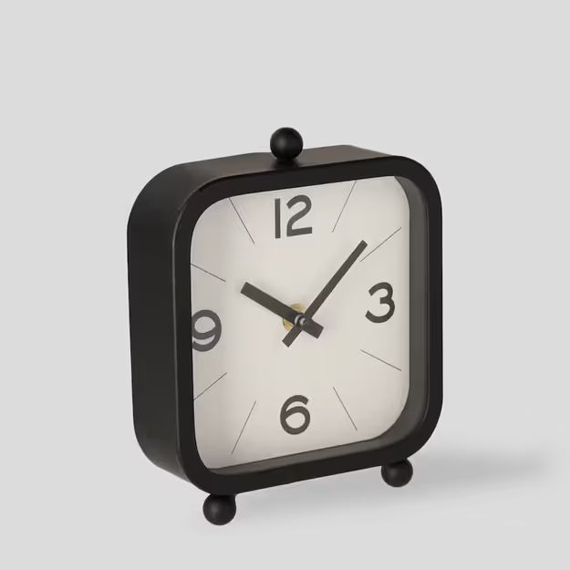 HOME & YOU HODINY 18 CM - ČIERNA