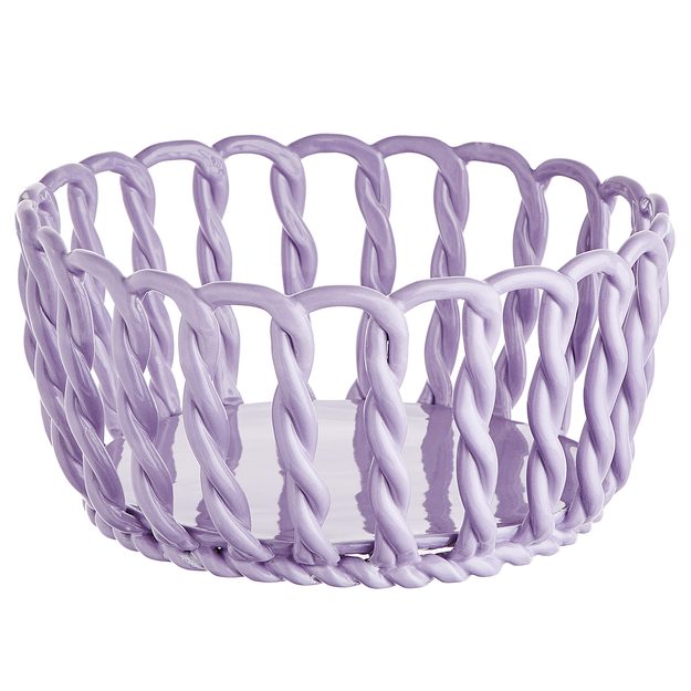 CRAFT KERAMICKÝ KOŠÍK 25 CM - FIALOVÁ
