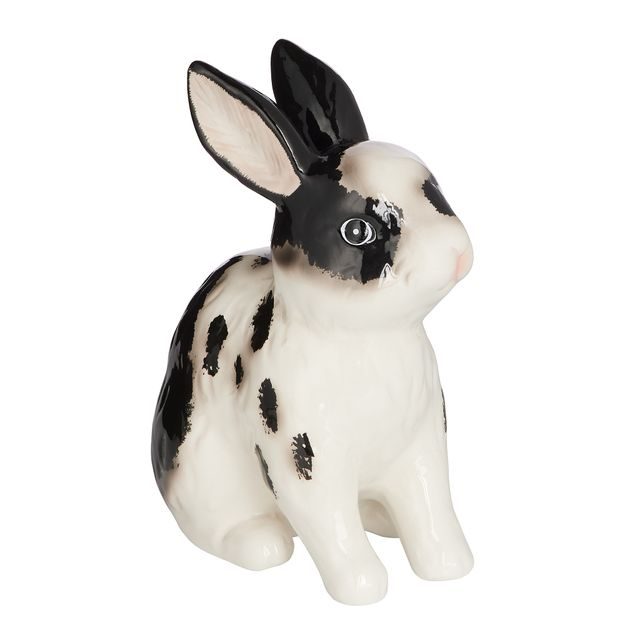 EASTER ZAJAČIK KERAMICKÝ 20 CM - ČIERNA