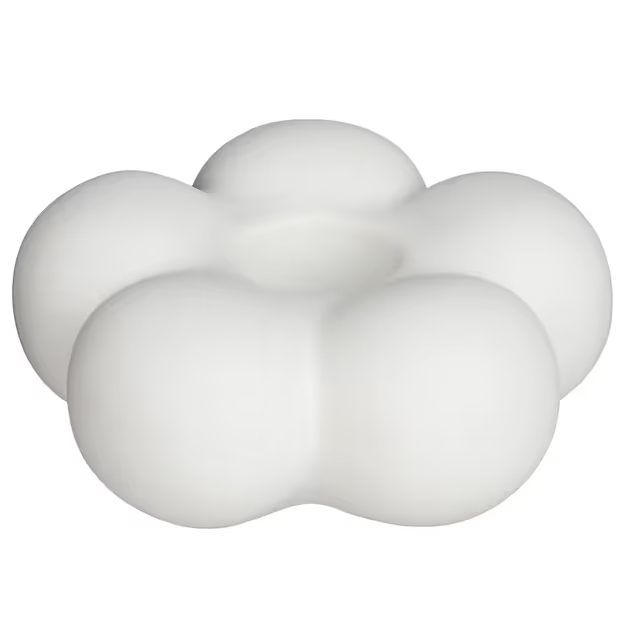 BLOOM SVIETNIK KERAMICKÝ 9 CM - BIELA