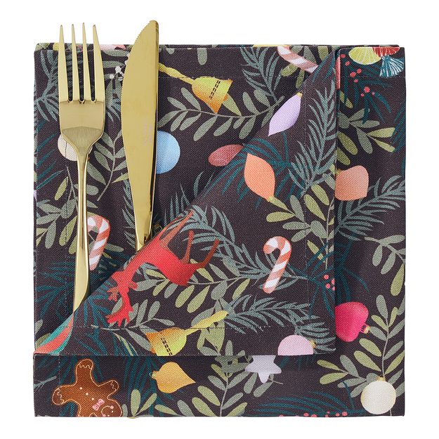 CHRISTMAS CHEERS OBRÚSOK 42 X 42 CM