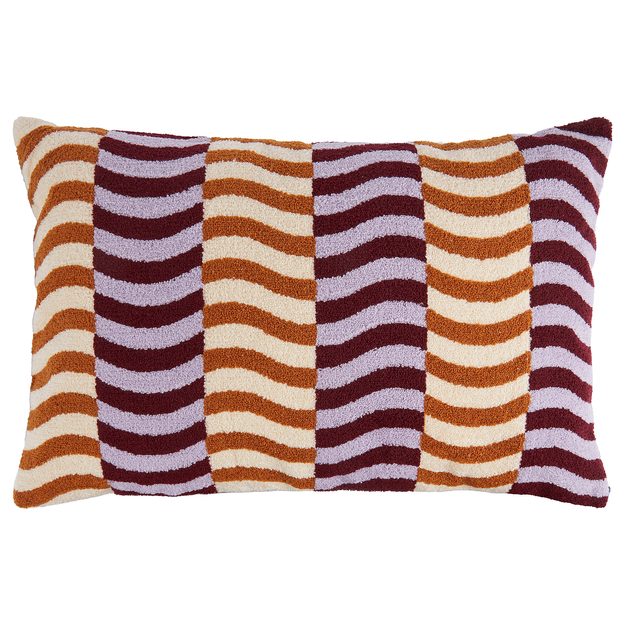 RETRO RHYTHM VANKÚŠ 40 X 60 CM – FIALOVÁ/ORANŽOVÁ