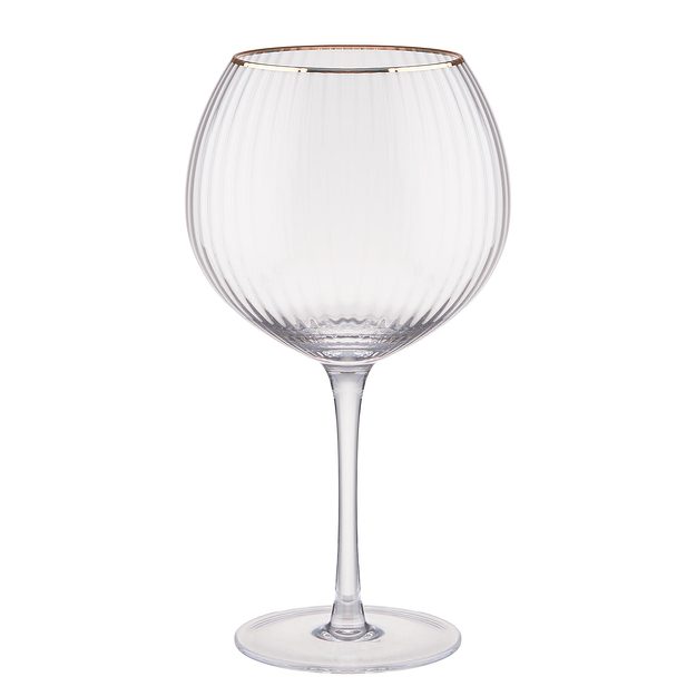 GOLDEN TWENTIES POHÁR NA GIN SO ZLATÝM OKRAJOM 650 ML