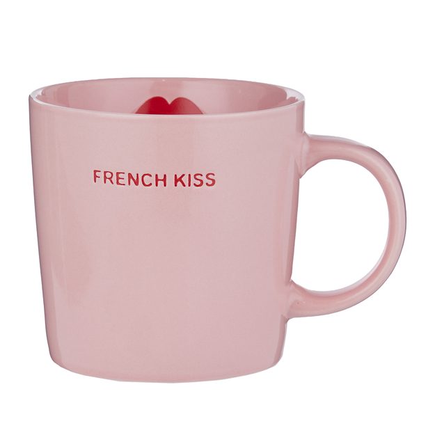 GOOD VIBES HRNČEK "FRENCH KISS"  400 ML - RUŽOVÁ