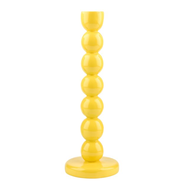 LITTLE ITALY SVIETNIK NA DLHÚ SVIEČKU 30 CM - ŽLTÁ