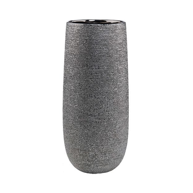 ASTRID KERAMICKÁ VÁZA 38 CM - STŘÍBRNÁ