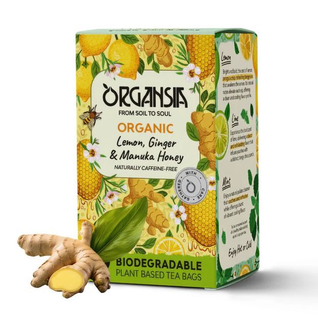 ORGANSIA BIO ČAJ CITROM GYÖMBÉR MANUKA MÉZ 18 FILTER