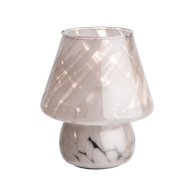 MISS MARBLE LED LAMPA 17 CM - BIELA