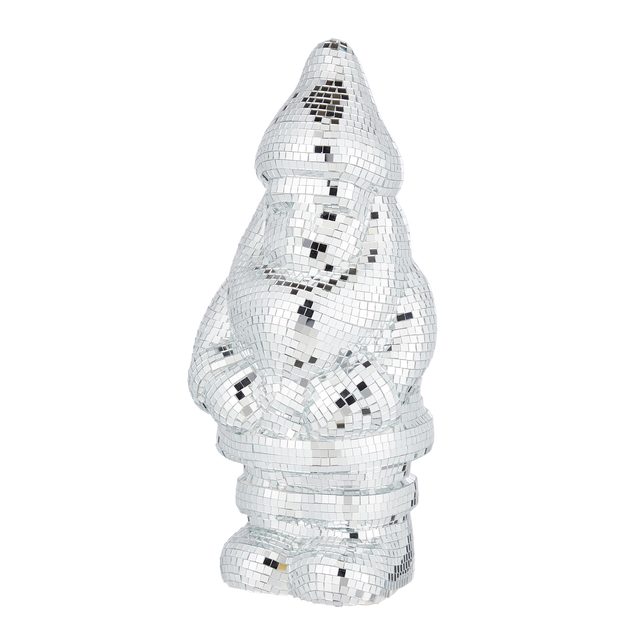 DISCO SANTA 45 CM - STRIEBORNÝ