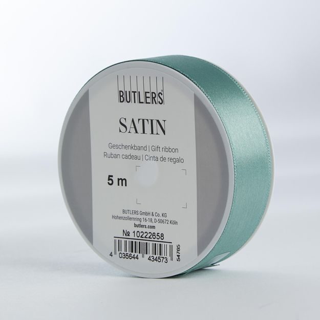 SATIN DARČEKOVÁ STUHA 5 M X 25 MM - ŠALVIOVÁ