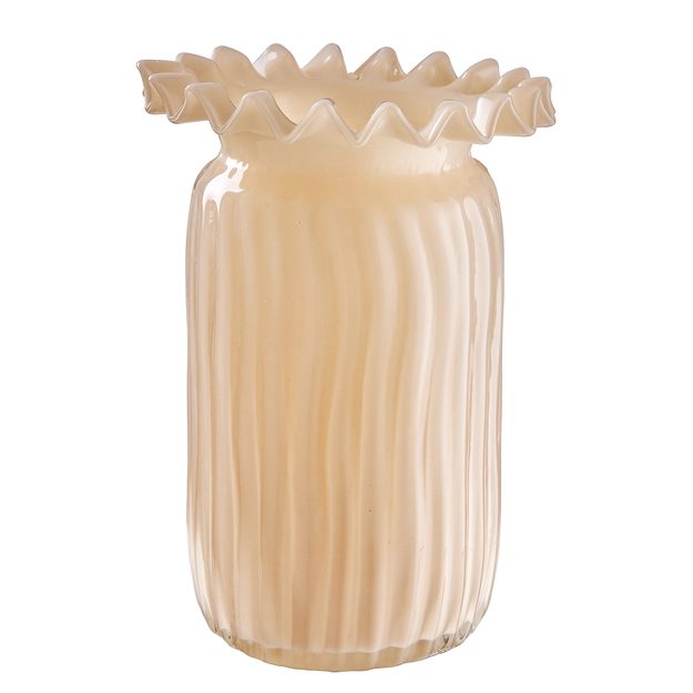 CREAM VÁZA 24 CM - KRÉMOVÁ