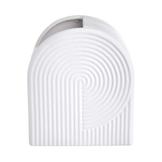 CURVE VÁZA 14 CM - BIELA