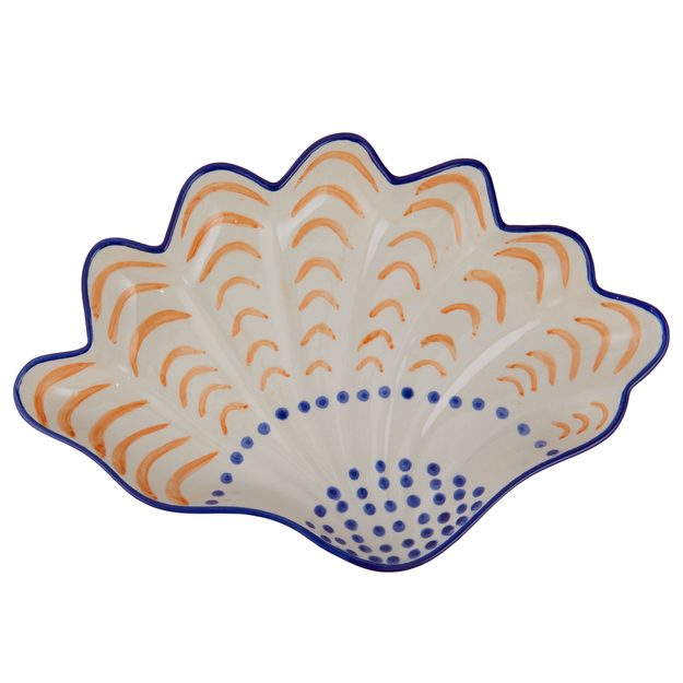 CORAL COAST SERVÍROVACÍ TANIER MUŠĽA 23 X 20 CM - ORANŽOVÁ/MODRÁ