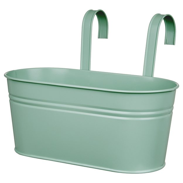 ZINC ZÁVESNÝ TRUHLÍK 33 CM - SV. ZELENÁ