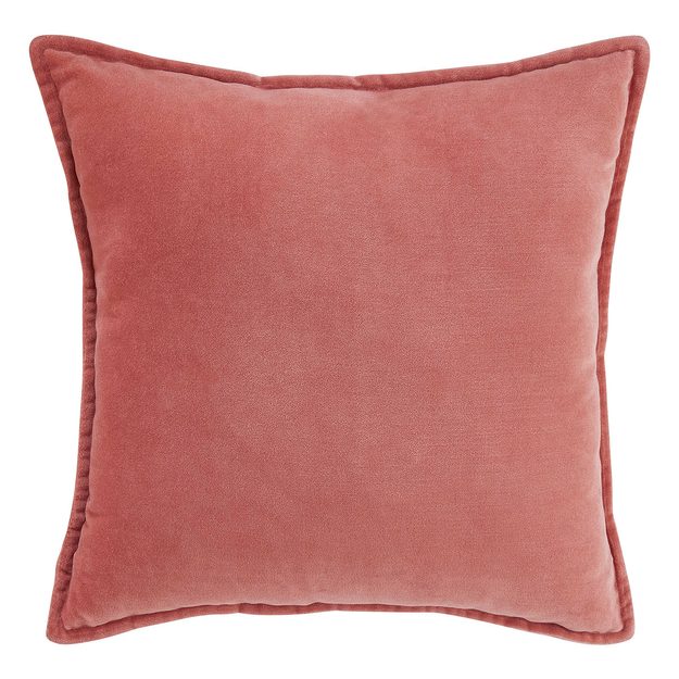 COTTON VELVET VANKÚŠ 45 X 45 CM - SV. RUŽOVÁ
