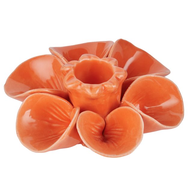 BLOSSOM SVIETNIK NA DLHÚ SVIEČKU KVET - ORANŽOVÁ
