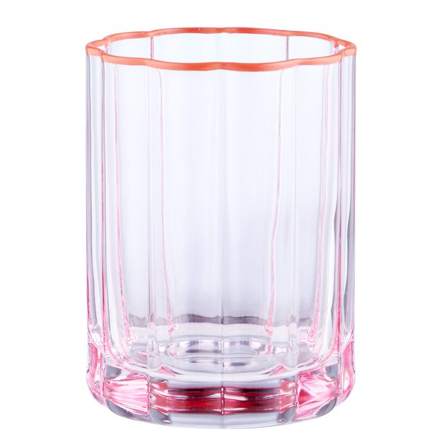 FIORI POHÁR NA VODU 340 ML - RUŽOVÁ/ORANŽOVÁ