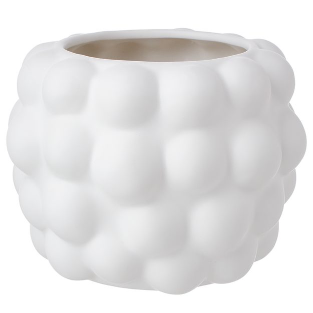 CLOUDY KVETINÁČ 13 CM - BIELA