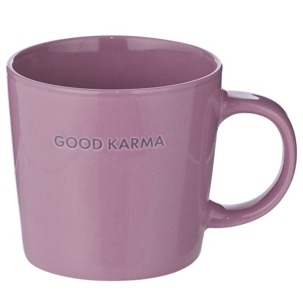 GOOD VIBES HRNČEK 400 ML - FIALOVÁ