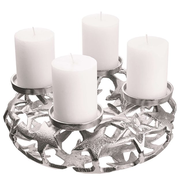 ADVENT ADVENTNÝ VENIEC HVIEZDA 30 CM - STRIEBORNÁ